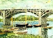 Claude Monet bron vid argenteuil Sweden oil painting artist